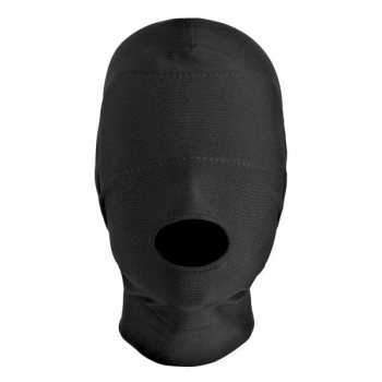 Disguise Open Mouth Hood with Padded Blindfold - Perfect for Role Play