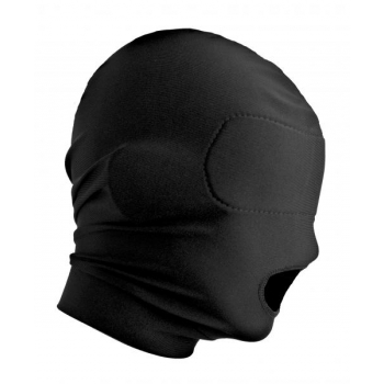 Disguise Open Mouth Hood with Padded Blindfold - Perfect for Role Play