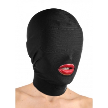 Disguise Open Mouth Hood with Padded Blindfold - Perfect for Role Play