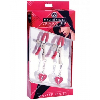 Charmed Heart Padlock Nipple Clamps