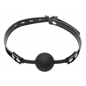 Premium Hush Locking Silicone Ball Gag - O/S