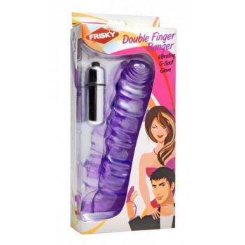 Frisky Double Finger Banger Vibrating G Spot Glove