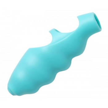 Finger Bang Her Vibe Teal Blue Finger Vibrator