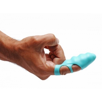 Finger Bang Her Vibe Teal Blue Finger Vibrator