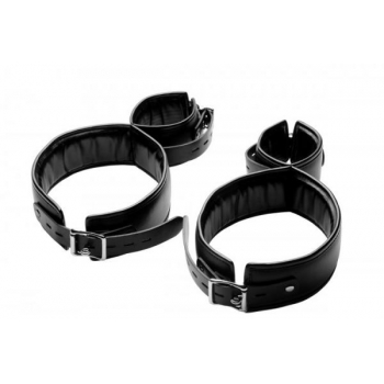 Black Strict Thigh Cuff Restraint System