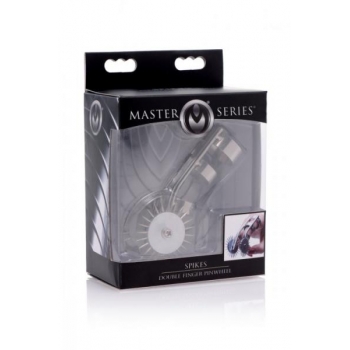 Master Series Spikes Double Finger Pinwheel - Silver