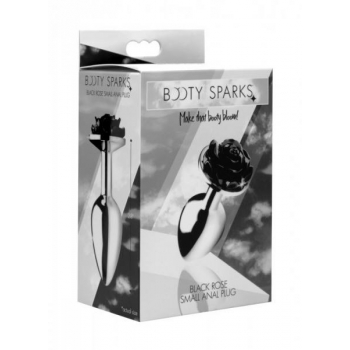 Booty Sparks Black Rose Butt Plug Small