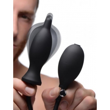 Master Series Dark Inflator Silicone Anal Plug