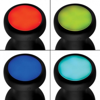 Booty Sparks Silicone LED Plug - Medium Black