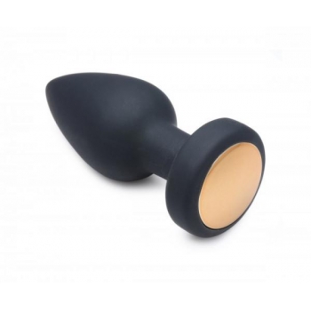 Booty Sparks Silicone LED Plug - Medium Black