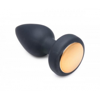 Booty Sparks Silicone LED Plug - Small Black