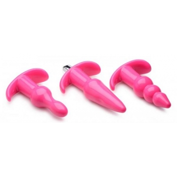 Frisky Thrill Trio Anal Plug Set Pink