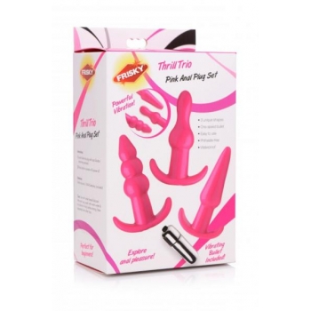 Frisky Thrill Trio Anal Plug Set Pink