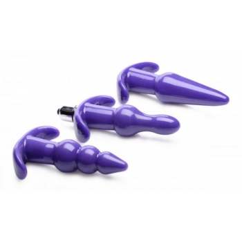 Frisky Thrill Trio Anal Plug Set Purple