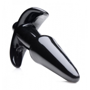 Frisky Thrilling Noir Smooth Vibrating Anal Plug Black