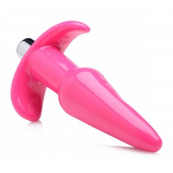 Frisky Thrilling Pink Smooth Vibrating Anal Plug