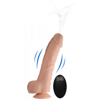 Loadz 8.5in Vibrating Dildo Squirting Light