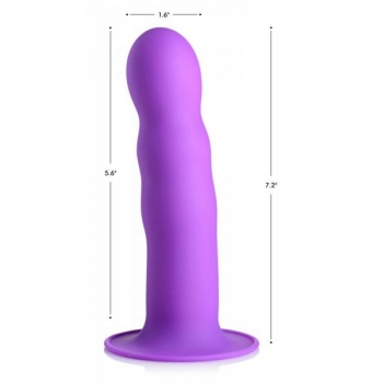 Squeeze-It Silexpan Phallic Dildo Purple