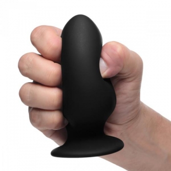 Squeeze-It Silexpan Medium Anal Plug in Black