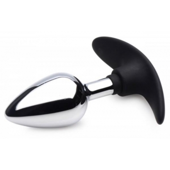 Master Series Dark Invader Metal & Silicone Anal Plug Medium