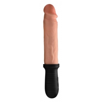 Master Series 8X Auto Pounder Dildo in Flesh