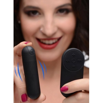 Bang! Vibrating Bullet W/ Remote Control Black