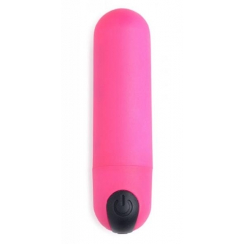 Bang! Vibrating Bullet with Remote Control - Pink