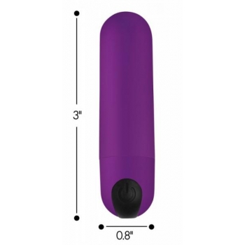 Bang! Vibrating Bullet W/ Remote Control Purple