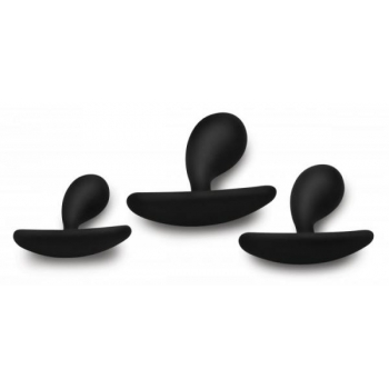 Master Series Dark Droplets 3pc Curved Anal Trainer Set