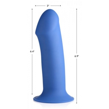 Squeeze-It Squeezable Thick Phallic Dildo - Blue