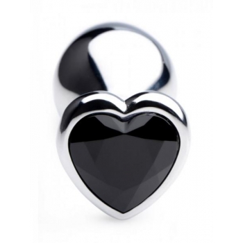 Booty Sparks Black Heart Gem Anal Plug Medium