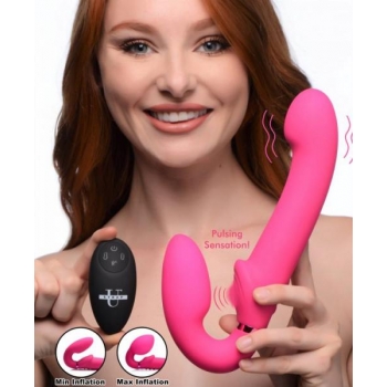 Ergo-Fit G-Pulse 10x Strapless Dual-Ended Dildo - Pink