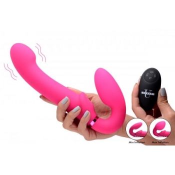 Ergo-Fit G-Pulse 10x Strapless Dual-Ended Dildo - Pink