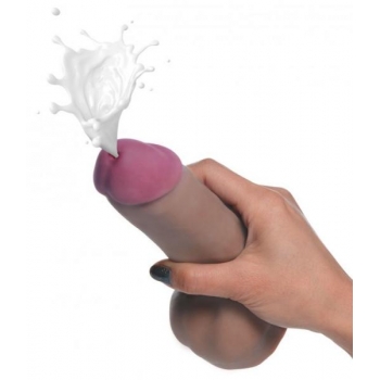 Loadz 7in Dual Density Squirting Dildo Dark