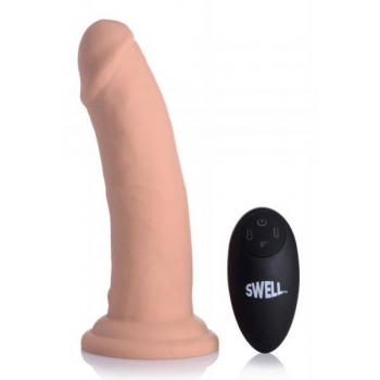 Swell 7x Inflatable Vibrating 7in Dildo W/ Remote