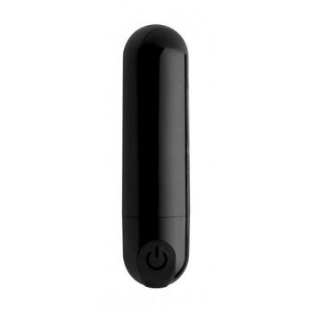 Bang! 10x Vibrating Metallic Bullet Black