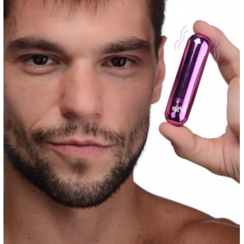 Bang! 10x Vibrating Metallic Bullet - Purple