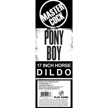 Master Cock Pony Boy 17in Horse Dildo