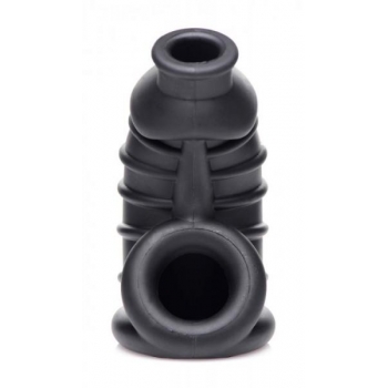 Master Series Dark Chamber Silicone Chastity Cage