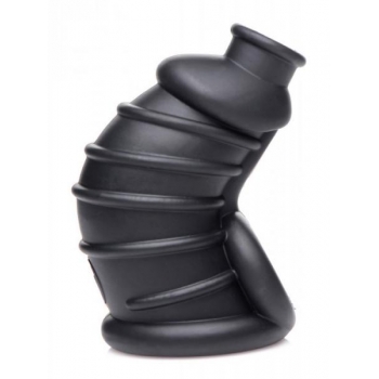 Master Series Dark Chamber Silicone Chastity Cage