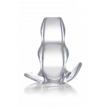 Master Series Clear View Hollow Anal Plug Large