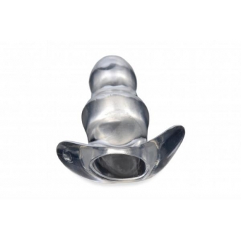 Master Series Clear View Hollow Anal Plug Small