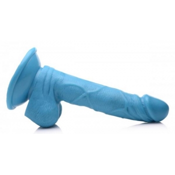 Pop 6.5in Dildo with Balls - Blue