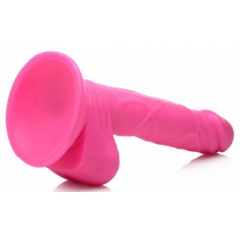 Pop 6.5in Dildo W/ Balls Pink