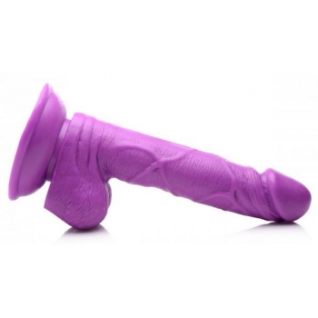 Pop 6.5in Dildo W/ Balls Purple