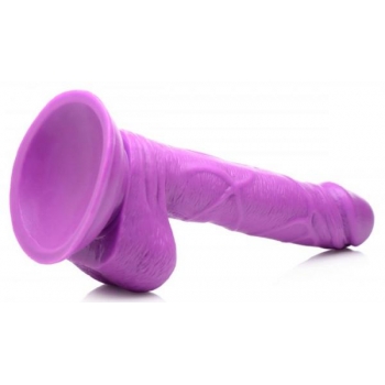 Pop 6.5in Dildo W/ Balls Purple