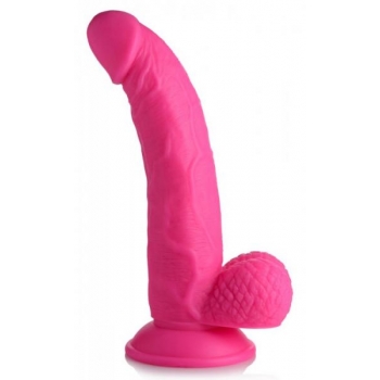 Pop 7.5in Dildo W/ Balls Pink