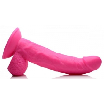 Pop 7.5in Dildo W/ Balls Pink