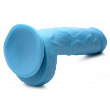 Pop 8.25in Dildo with Balls - Blue