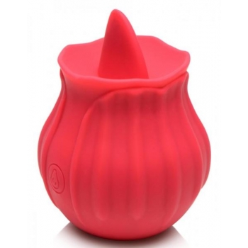 Inmi Bloomgasm Wild Violet 10X Licking Stimulator - Red